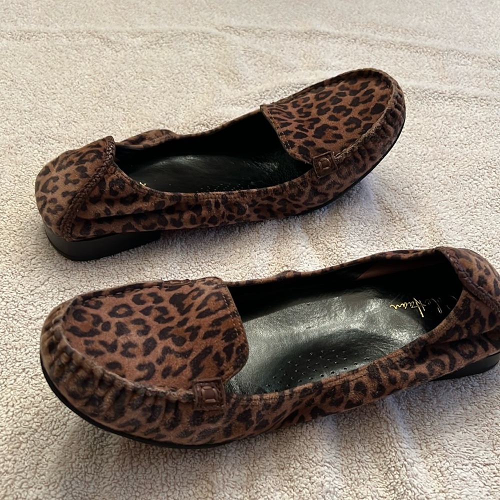 Cole Haan Drivers with animal print and Nike Air technology